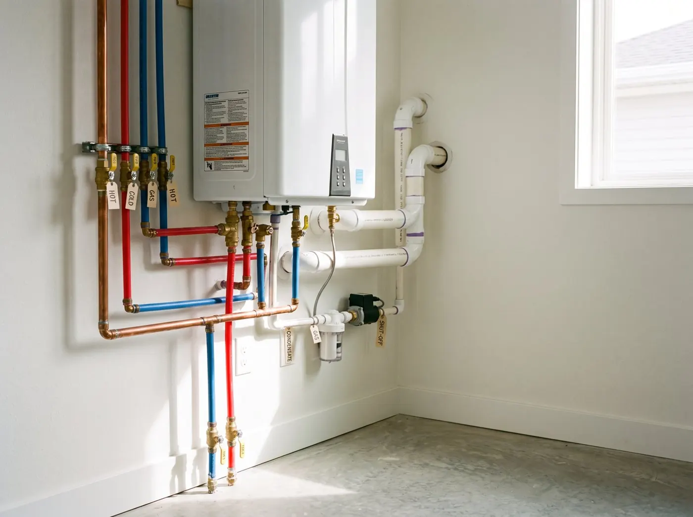 Plumbing & Water Heaters by D N E Contracting: plumbing work in a Pennsylvania home